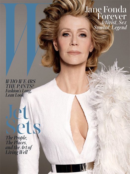 Aos 77 anos, Jane Fonda arrasa na capa da revista W