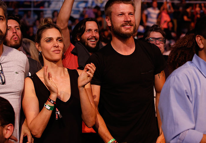 UFC no Rio: Rodrigo Hilbert e Fernanda Lima