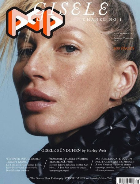  Gisele Bündchen posa de cara lavada em capa de revista