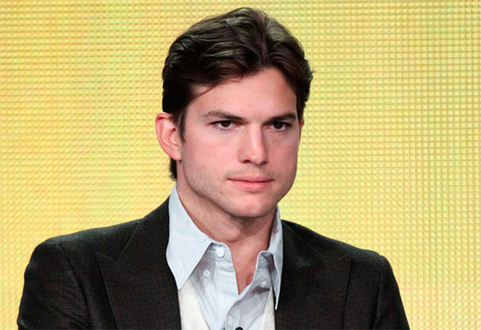 Ashton Kutcher está em terceiro lugar na lista. O ator de Two and a Half Men recebe R$ 70 milhões