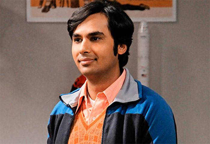 Kunal Nayyar, de The Big Bang Theory, também ganha R$ 70 milhões e está empatado em terceiro lugar