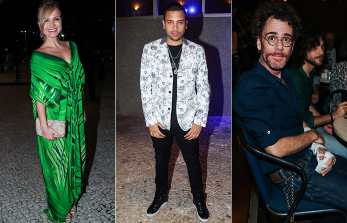  Fábio Porchat assiste Gil e Caetano ao lado da nova namorada