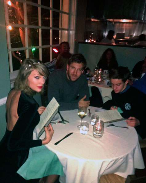 Fã interrompe jantar íntimo de Taylor Swift e Calvin Harris