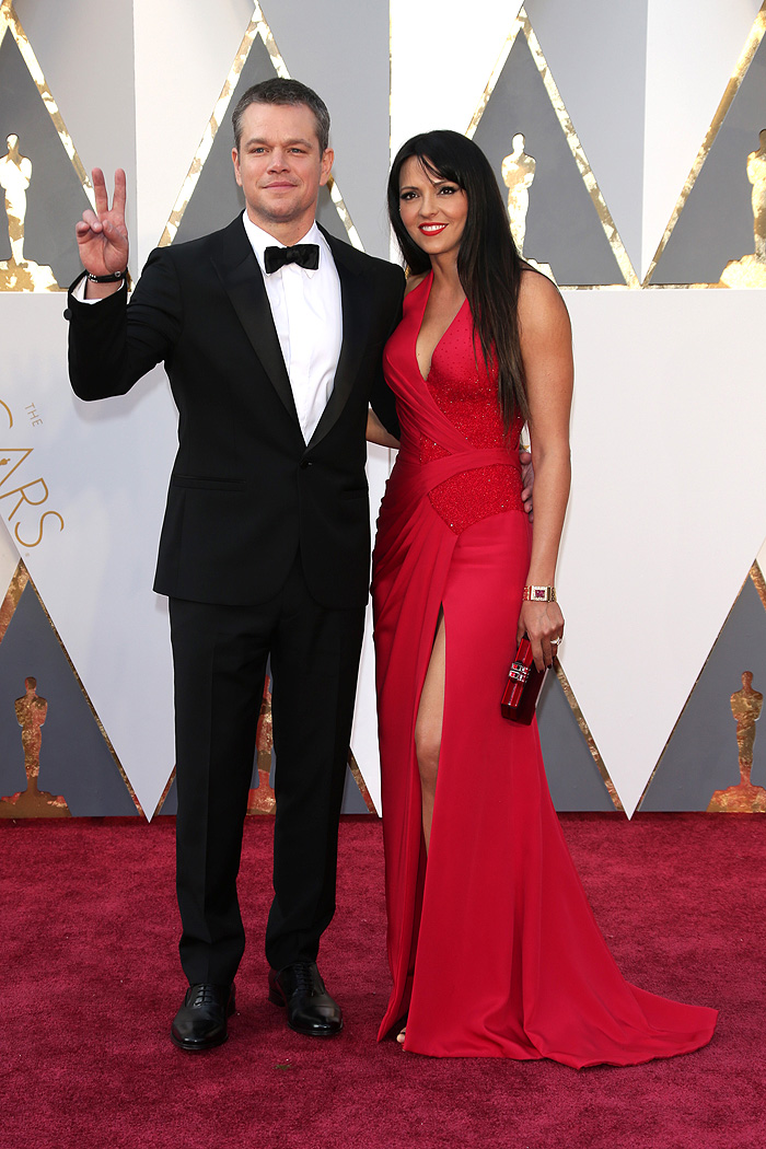 Oscar 2016:Matt Damon e Luciana Barroso