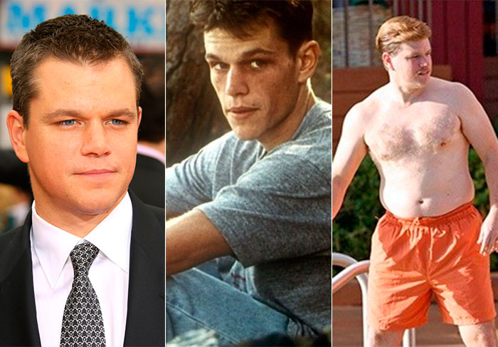 O ator Matt Damon engordou 13 kg para viver o personagem principal do filme O Desinformante (2009). Porém, em 1996, havia perdido 18 kg para interpretar um personagem coadjuvante no filme Coragem sob Fogo.