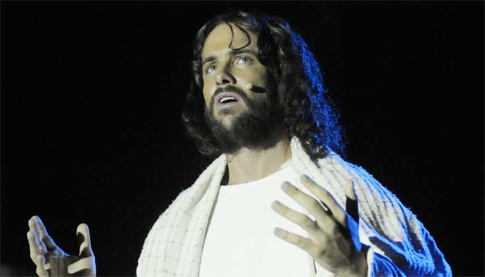 Kayky Brito interpretou Jesus pela primeira vez em sua carreira este ano em Florianópolis, em Santa Catarina