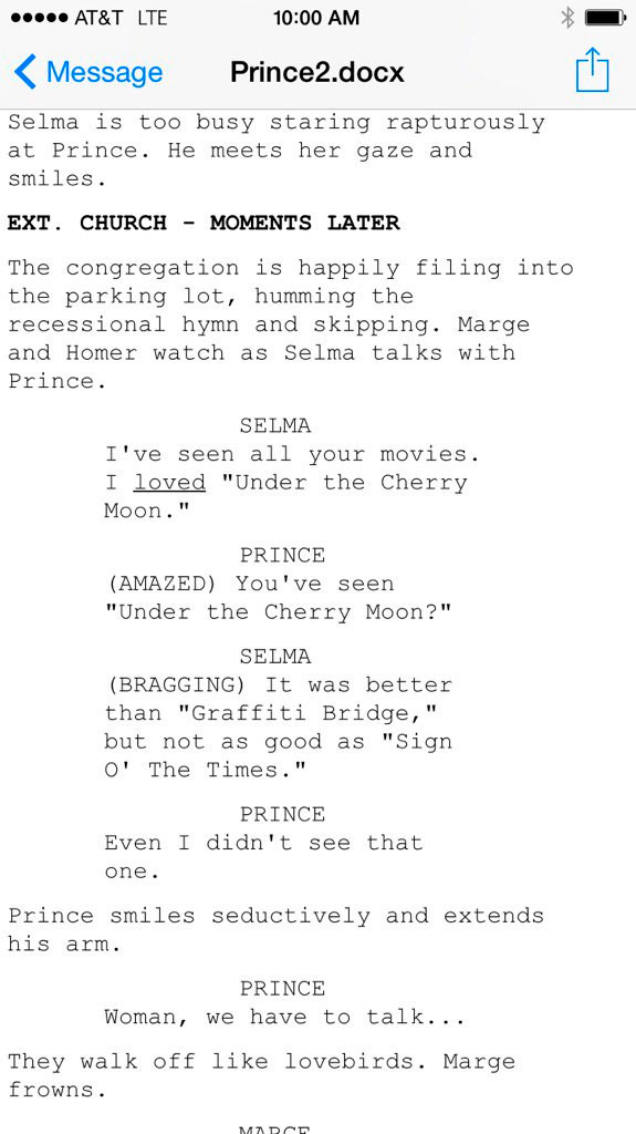 Prince deveria ter participado de Os Simpsons