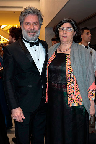 Leopoldo Pacheco com a mulher, Bel Gomes