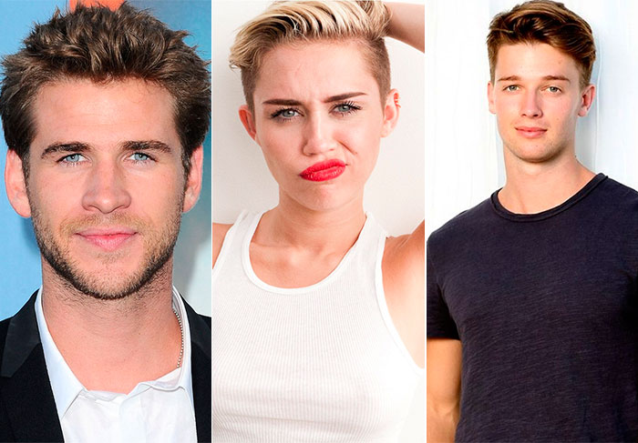 Noiva de Liam Hemsworth atualmente, Miley Cyrus recentemente namorou Patrick Schwarzenegger. Os olhos claros e os fios loiros parecem ser a chave para conquistar a cantora.