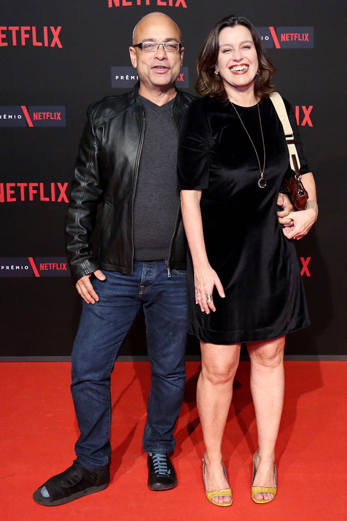 Claudio Manoel e a esposa Valéria