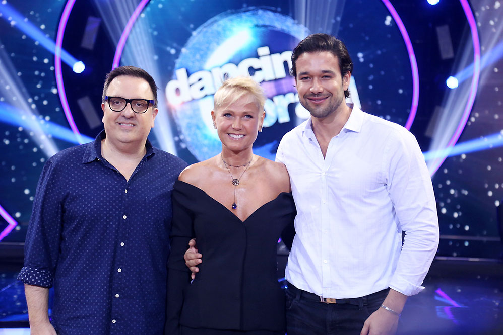 Xuxa apresenta o reality Dancing With The Stars à imprensa