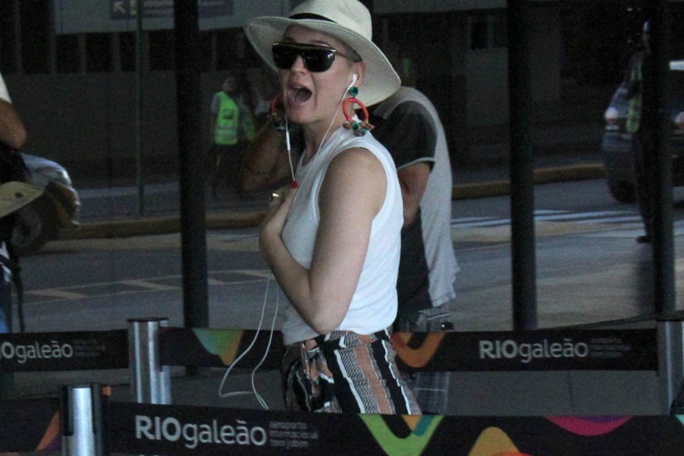 Katy Perry deixa o Brasil 