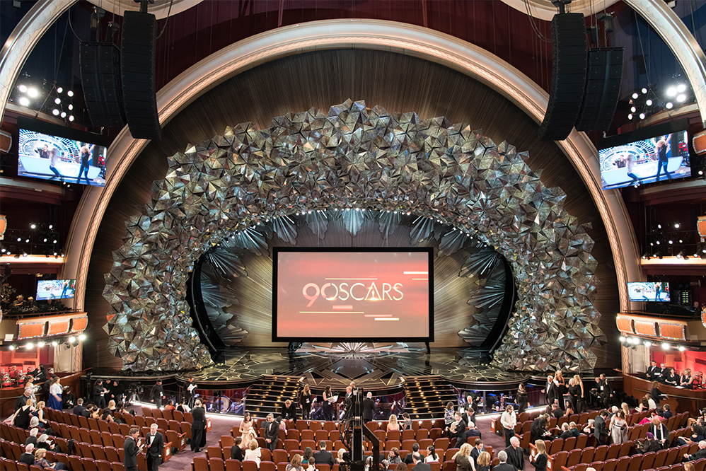 Visão panorâmica do cenário do Oscar 2018