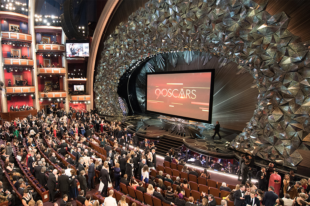 Visão panorâmica do cenário do Oscar 2018