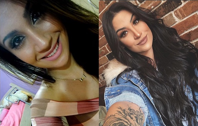 Bianca Andrade antes e depois