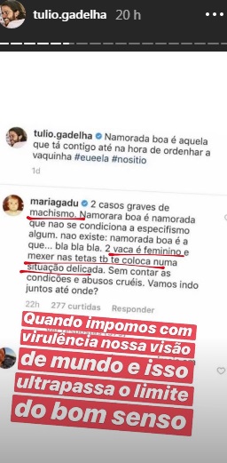 Túlio Gadelha se pronuncia após polêmica com Maria Gadú