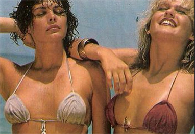 Monique Evans e Xuxa de biquíni no passado. Foto! - Reprodução