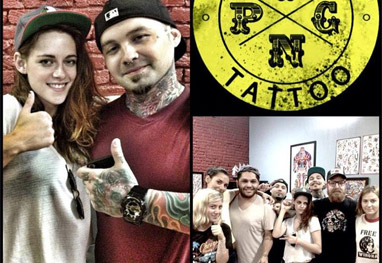 Kristen Stewart faz tatuagem no pulso, mas pede segredo ao tatuador - Reprodução