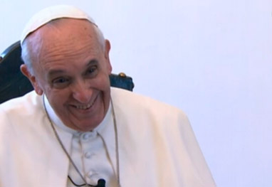 Papa Francisco: “O jovem que não protesta não me agrada” - Reprodução / Rede Globo