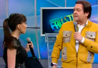 Anitta é desmascara no programa do Faustão: dá pums na van - Divulgação
