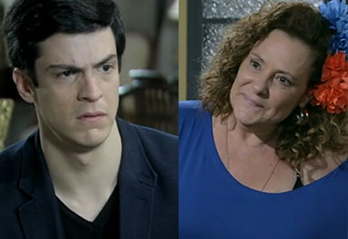 Amor à Vida: Félix é expulso de casa e vai vender hot dog com Tetê - Reprodução TV Globo