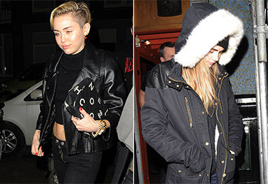 Miley Cyrus e Cara Delevigne vão juntas a Coffee Shop, em Amsterdam - Grosby Group