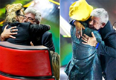 Lulu Santos vai às lágrimas durante apresentação no The Voice Brasil - Fabiano Battaglin/TV Globo 