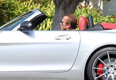 Arnold Schwarzenegger dirigi carro de R$ 550 mil por Santa Mônica - Grosby Group