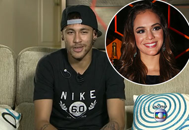 Neymar assume que está namorando Bruna Marquezine - Reprodução TV Globo