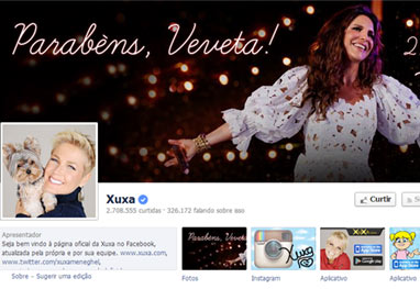 Xuxa decora fanpage com homenagem a Ivete Sangalo - Reprodução