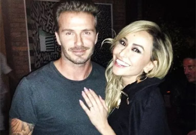 Sabrina Sato posa juntinho com David Beckham em festa na casa de Luciano Huck - Reprodução Instagram