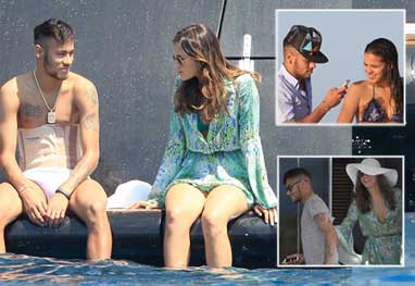 Neymar e Bruna Marquezine curtem o sol de Ibiza - Grosby Group