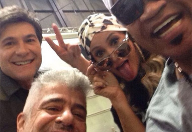 Claudia Leitte tieta Lulu Santos, Daniel e Carlinhos Brown - Reprodução Instagram