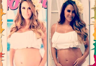 Atriz de Rebelde reclama de photoshop em sua barriga de gravidez - Reprodução/Instagram