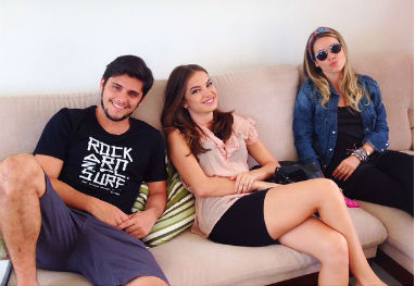 Bruno Gissoni, Monique Alfradique e Lua Blanco rodam filme juntos - Reprodução/Instagram