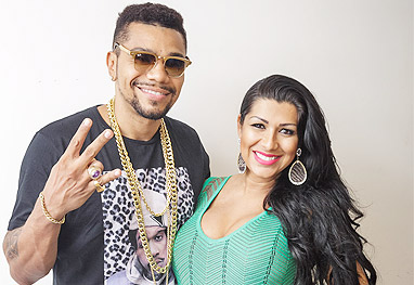 Grávida de 8 meses, Ellen Cardoso acompanha Naldo Benny em show - Marcos Samerson / Agência We love Photo!