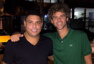 Ronaldo encontra Gustavo Kuerten e reflete: ‘Lesões sempre nos perseguiram’ - Reprodução/Instagram