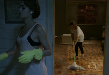 Ops! Cinegrafista aparece durante cena de Babilônia  - Reprodução/TV Globo