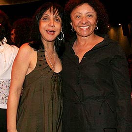 Cininha de Paula e sua amiga Tereza