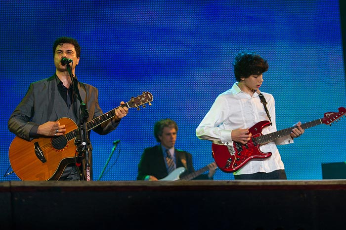 Frejat e seu filho Rafael