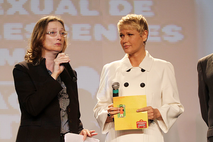 Xuxa apoiou a campanha contra a exploração sexual infantil