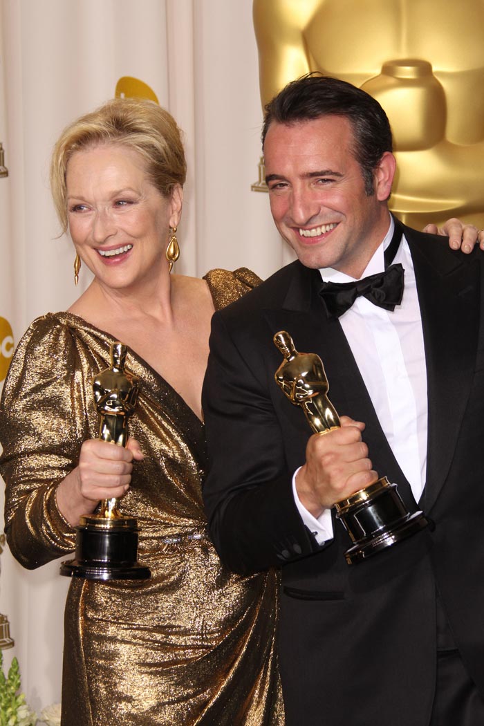 Meryl Streep e Jean Dujardin (melhor atriz e melhor ator) 