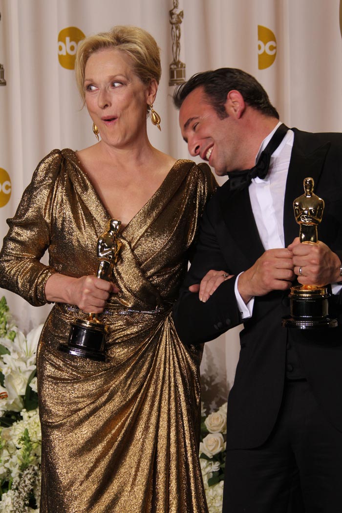 Meryl Streep e Jean Dujardin (melhor atriz e melhor ator) 