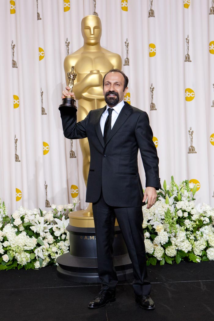 O iraniano Asghar Farhadi, Oscar de Melhor Filme Estrangeiro por A Separação