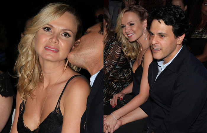 Eliana ganha mordidinha na orelha Ofuxico