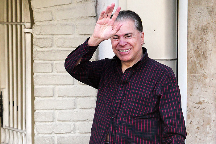 Silvio Santos mostrou toda a sua simpatia para os presentes.