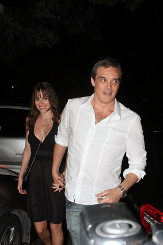 Dalton Vigh chegou acompanhado para curtir a festa de Wolf Maya