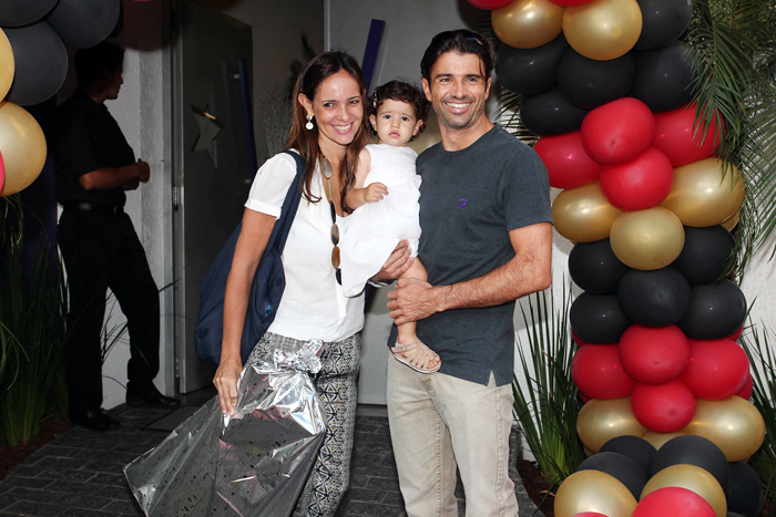 Emerson Fittipaldi comemora aniversário do filho, em São Paulo