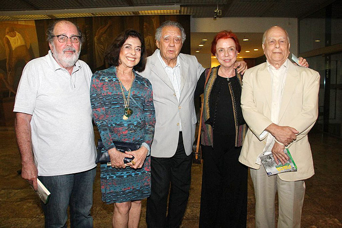 Caca Diegues, Betty Faria, Luiz Carlos Barreto, Luci Barreto e Nelson Pereira