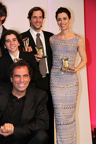 João Fernandes, Vladmir Brichta e Fernanda Torres